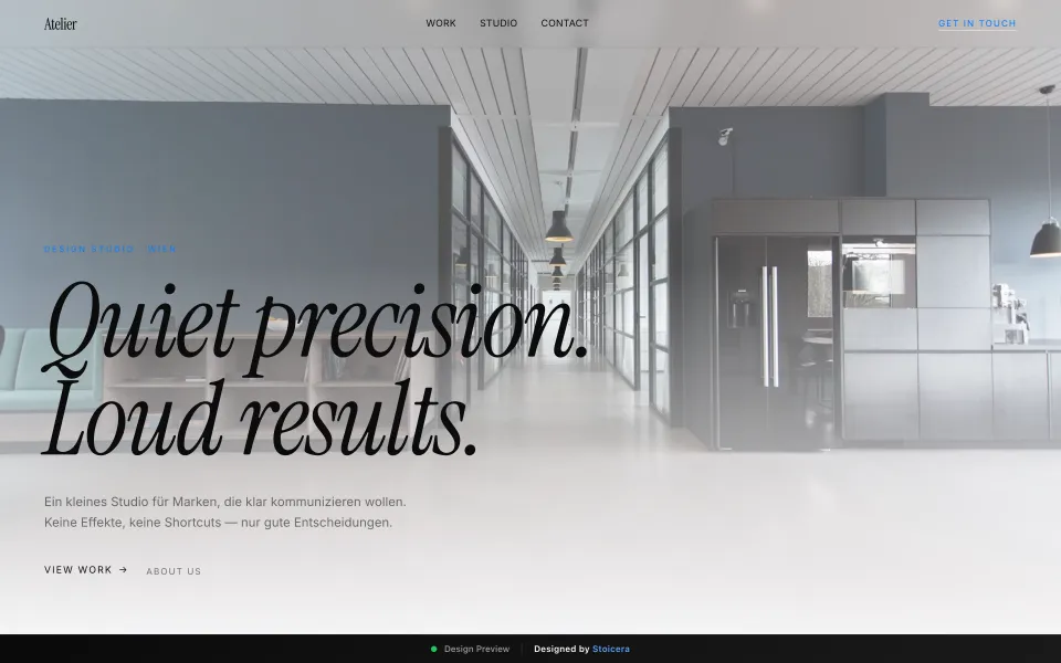 Atelier Light — Entwurf
