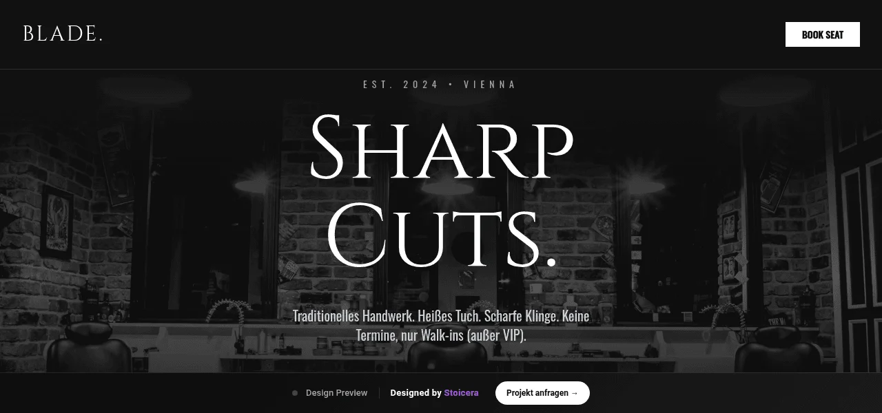 Barber — Entwurf