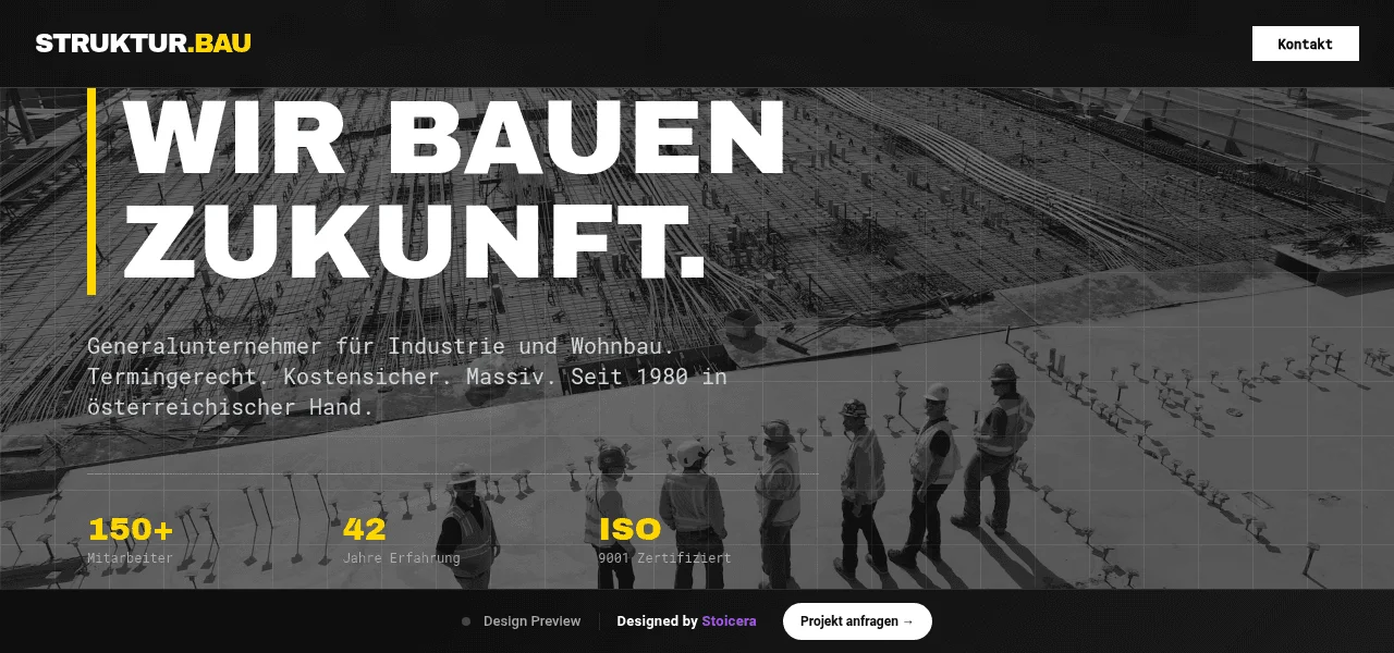 Construction — Entwurf
