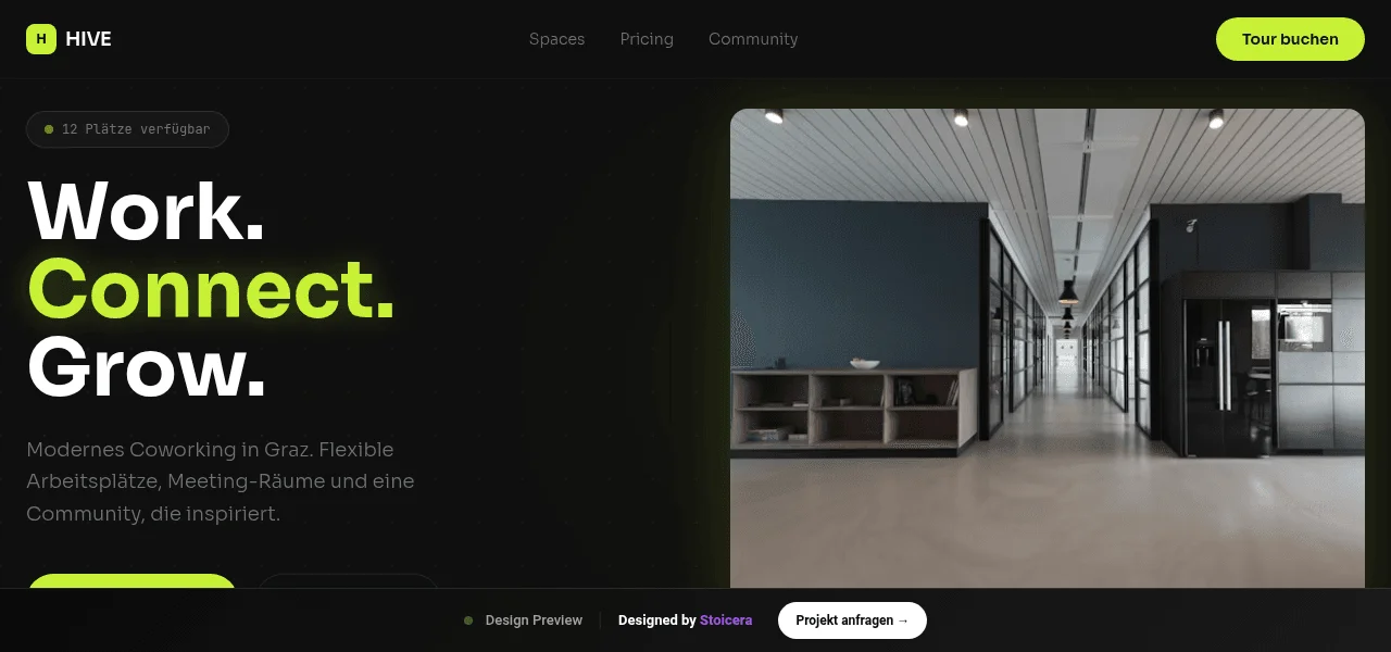 Coworking — Entwurf