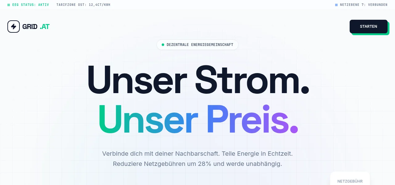 Energy Grid — Entwurf