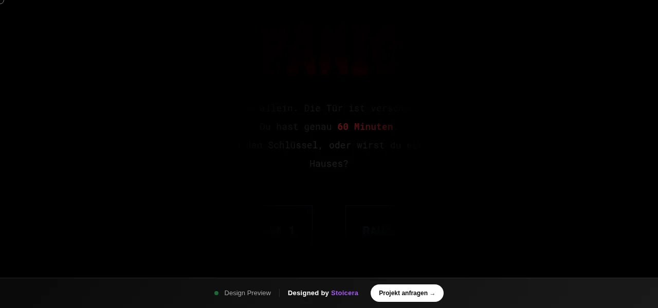Escape Room — Entwurf