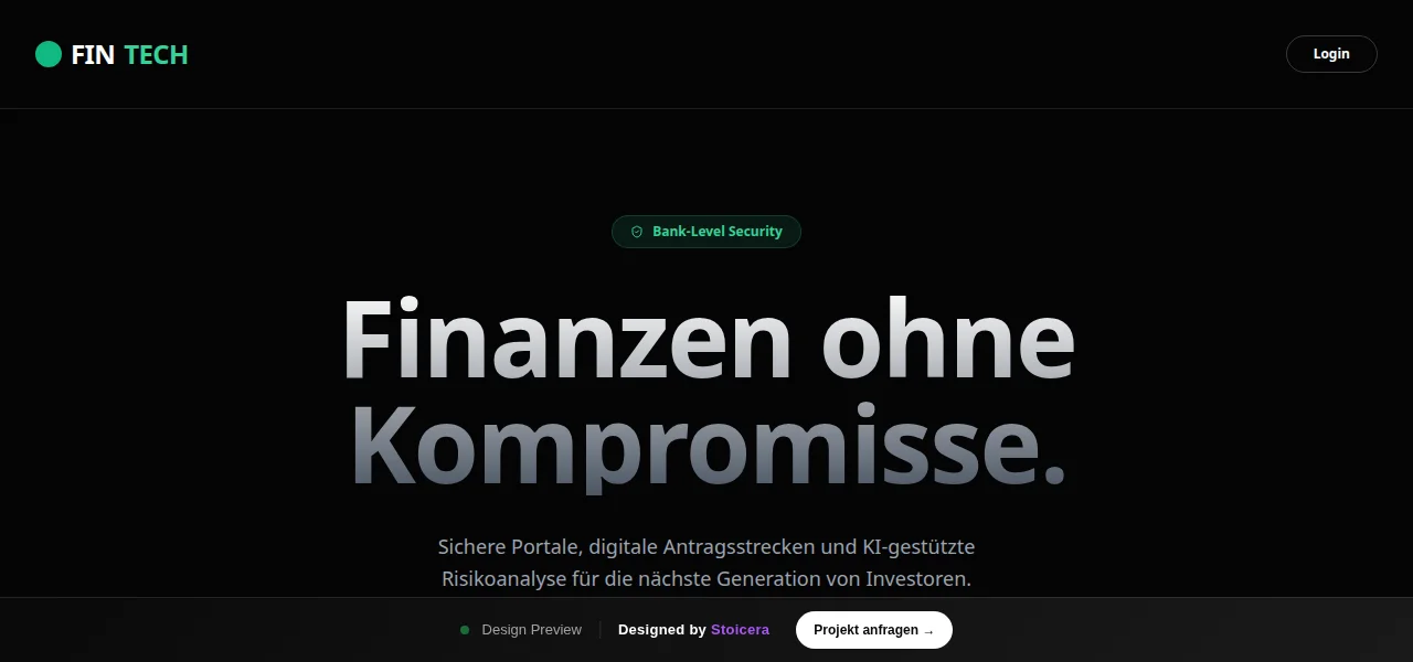 Fin Tech — Entwurf