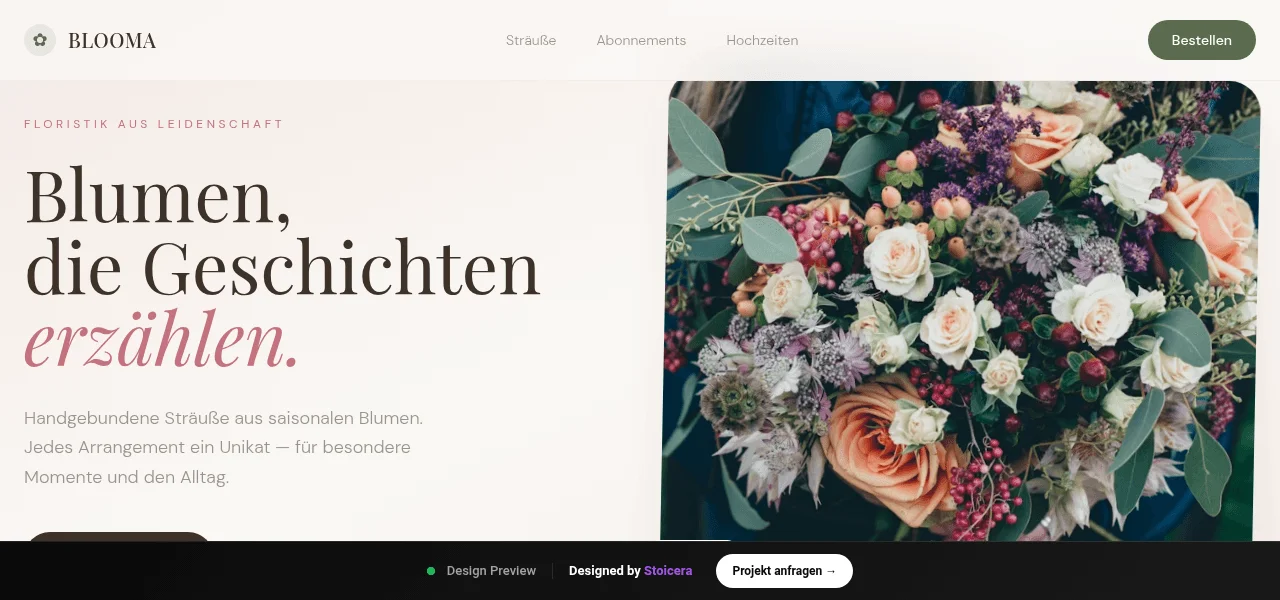 Florist — Entwurf