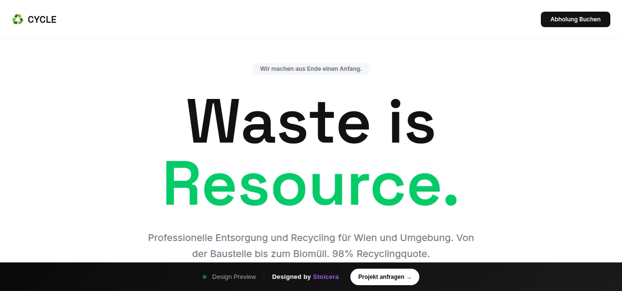 Recycle — Entwurf