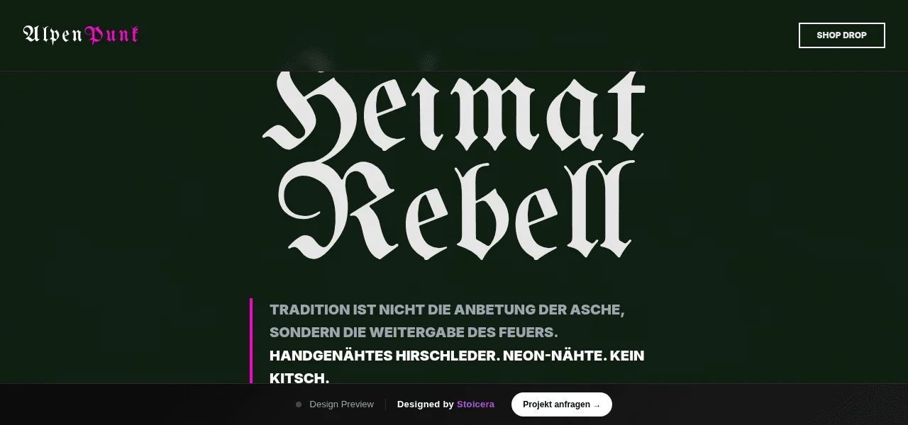 Tracht — Entwurf