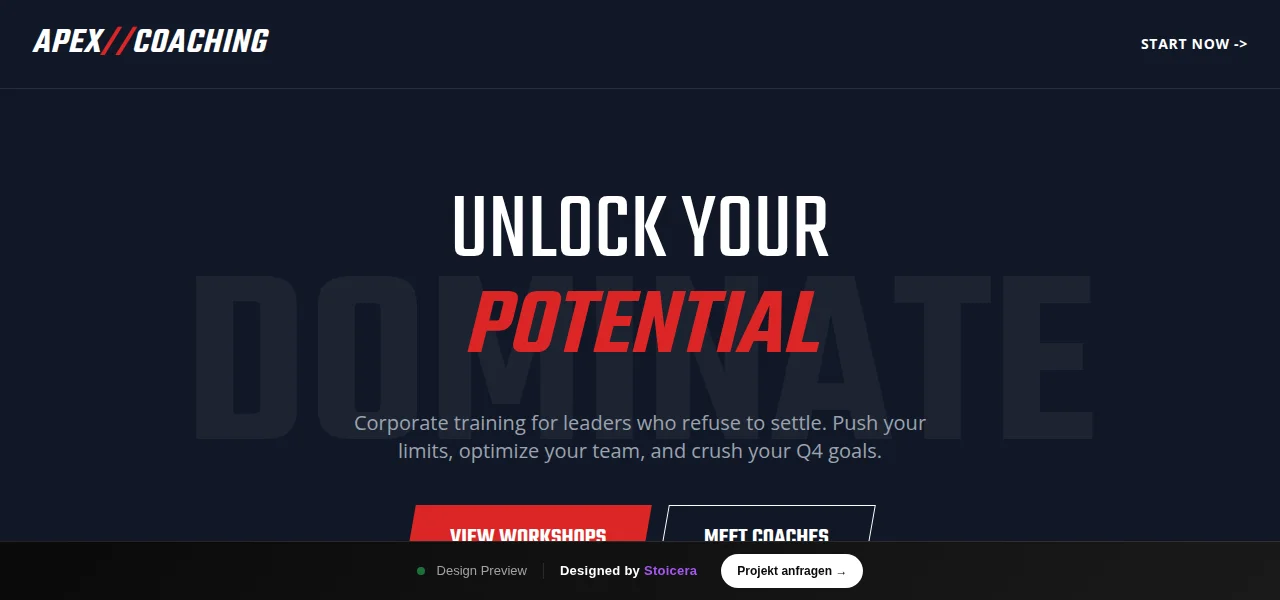 Training — Entwurf
