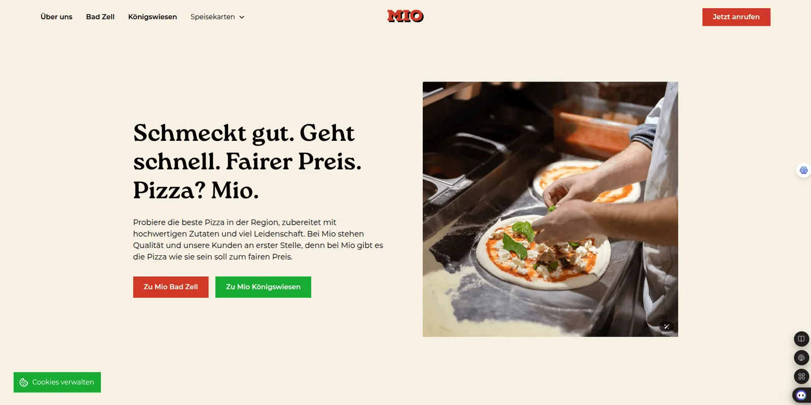 Pizzeria Mio · Order-Plattform