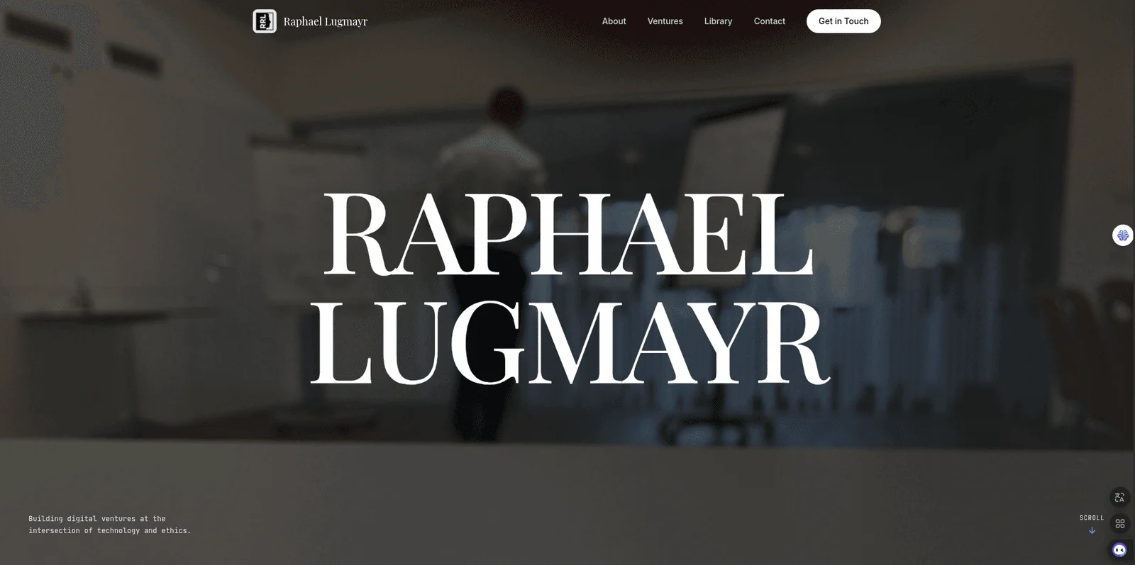 raphaellugmayr.at — Persönliche Portfolio-Website mit modernem Design und Blog-Funktionalität.