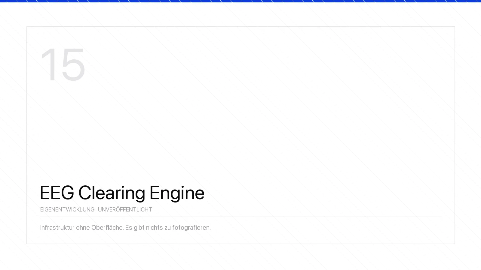 EEG Clearing Engine — Ansicht