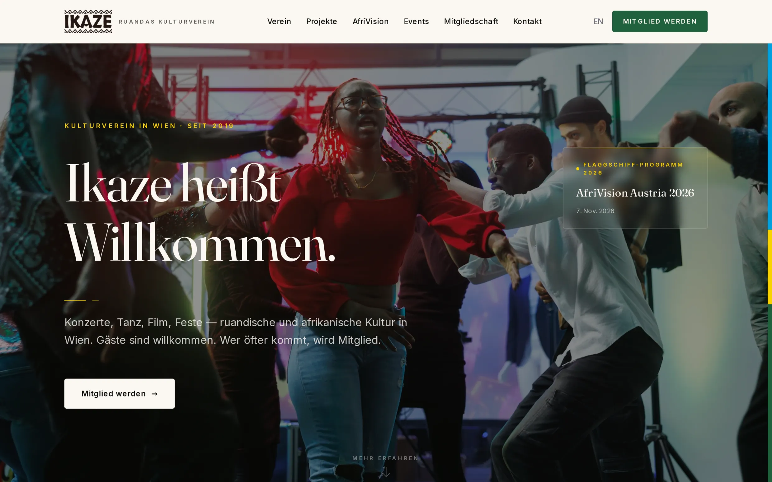 Startseite, deutsche Fläche