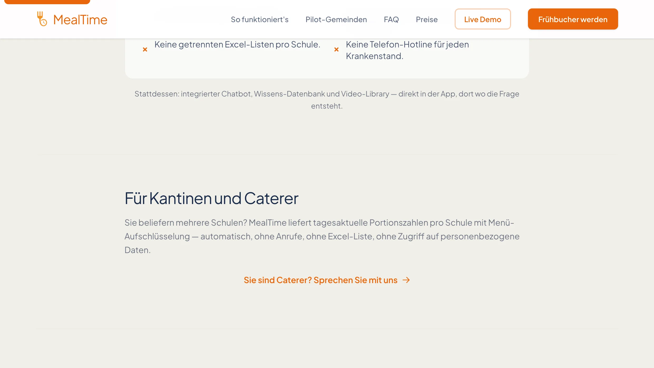 schulmittag.at — Abschnitt für Kantinen und Caterer