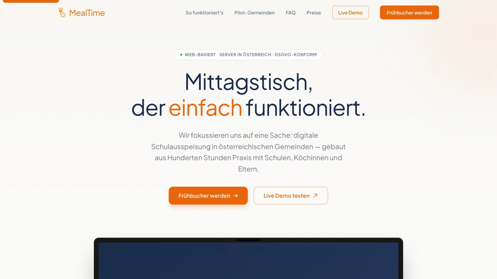 MealTime — Ansicht