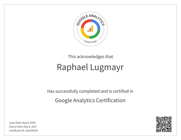 Google Analytics Certification — Google · Skillshop